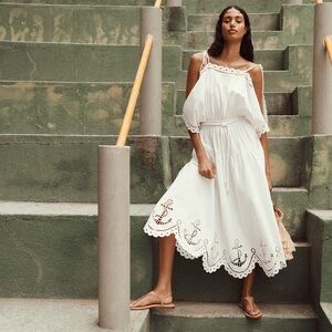 Zimmermann SCARBOROUGH EMBROIDERED MIDI $995 NEW without tag